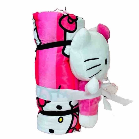 Hello Kitty Sanrio Slumber Bag & Character Plush Pillow Pal NEW - Picture 4 of 6